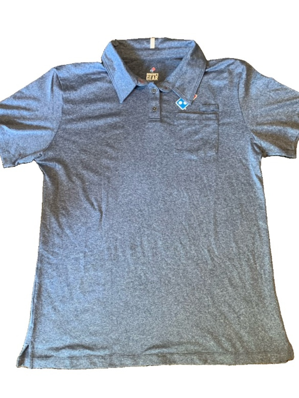 Domino's Logo Heather Navy Polo Shirt